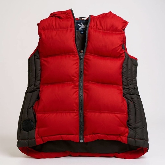 I. Spiewak & Sons Women's Down Vest | Red & Black | Size Small Cabincore - Picture 3 of 13